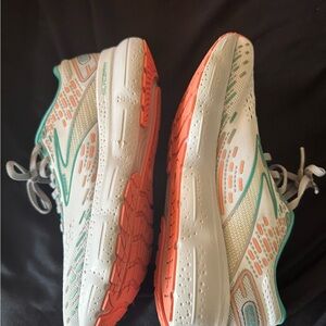 Brooks Running Shoes in White and Orange